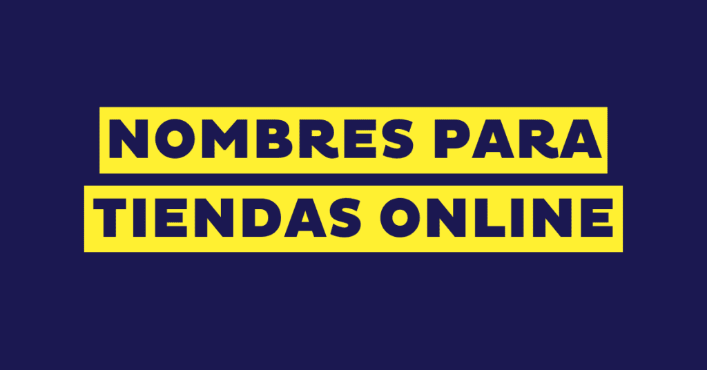 127 nombres para tiendas online