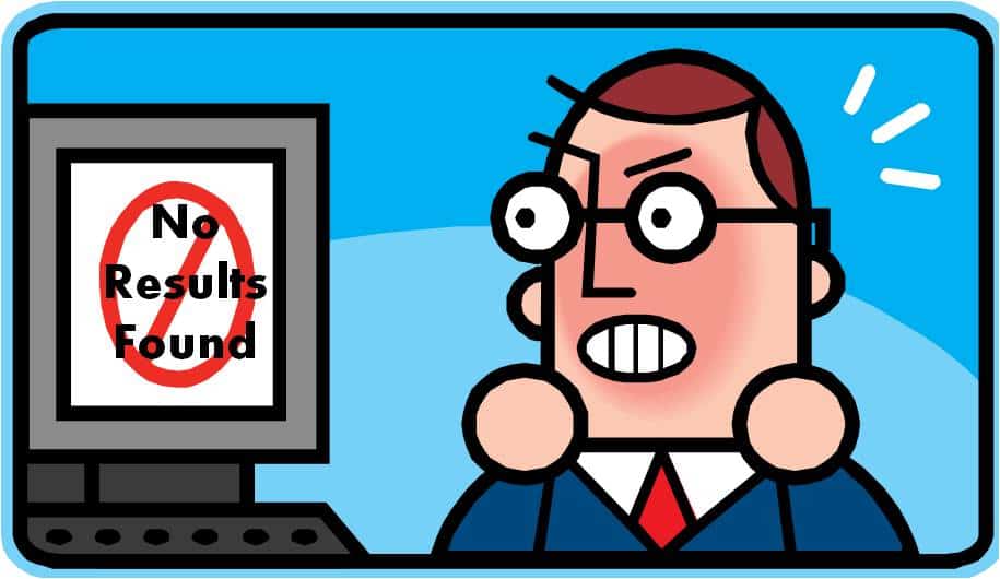 Connaître et gérer les recherches qui ne donnent aucun résultat