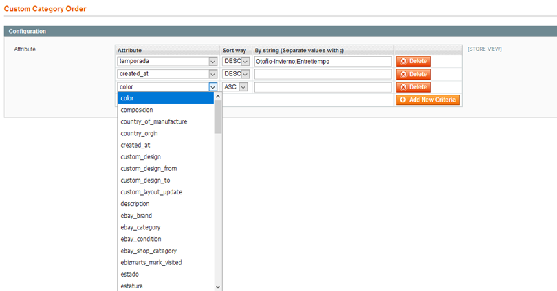 4.Ordenación Avanzada Magento ENG