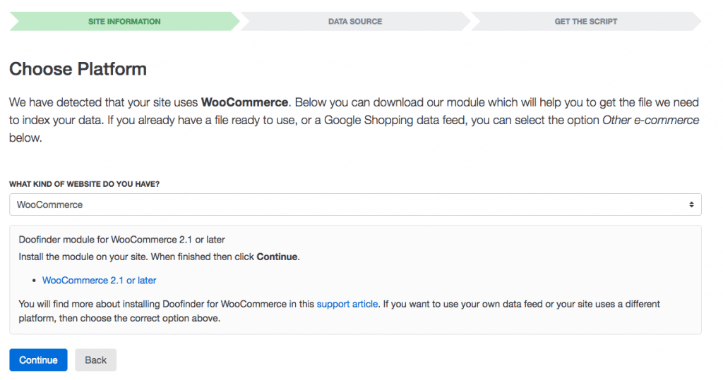 configuracion woocommerce