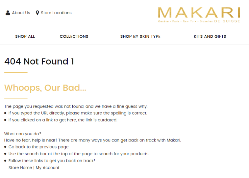 Error 404 Makari