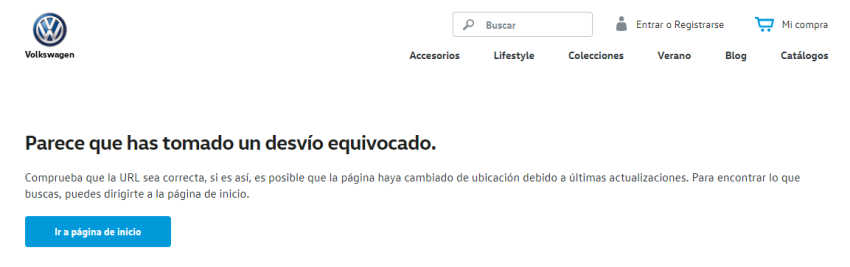 Error 404 Volkswagen