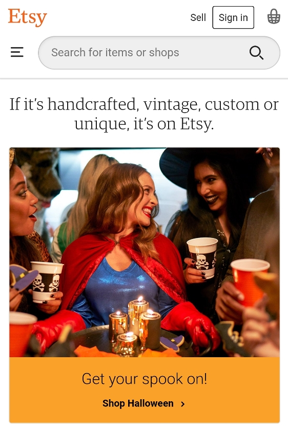 ejemplo de propuesta de valor etsy