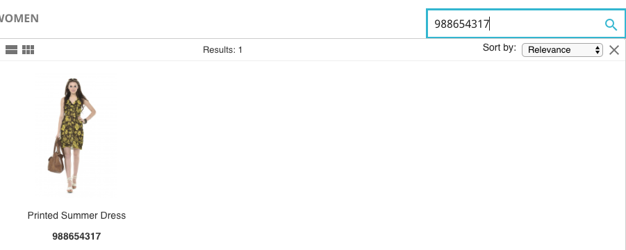 perfect match when you search by code