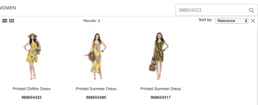 unexpected results searching by the wrong code