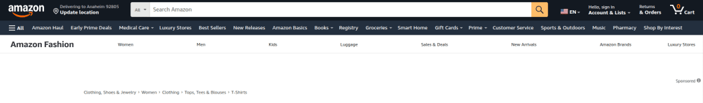 breadcrumbs for ecommerce navigation