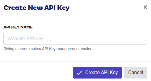 new api key