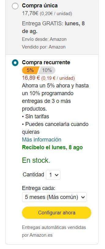 atender a la cesta de la compra