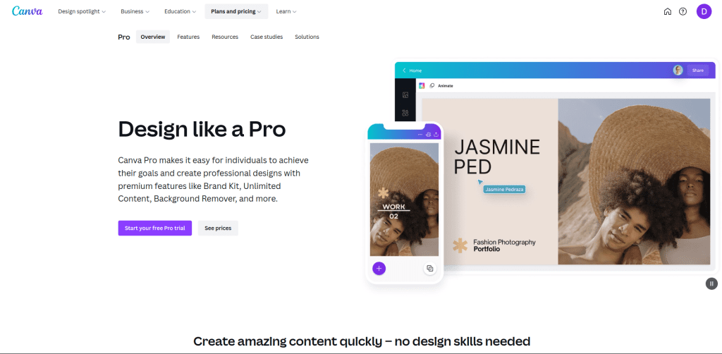 the best landing page