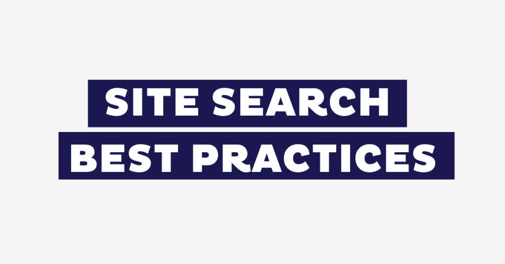 10 eCommerce Site Search Best Practices