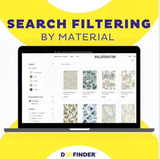 search filtering by material