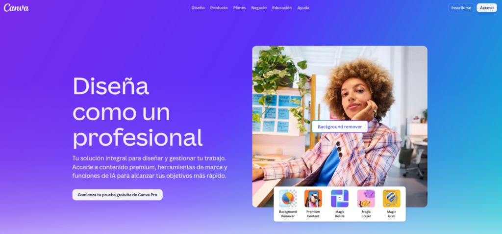 ejemplo canva landing page ecommerce