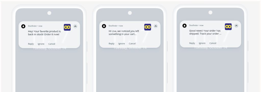 personalized push notifications