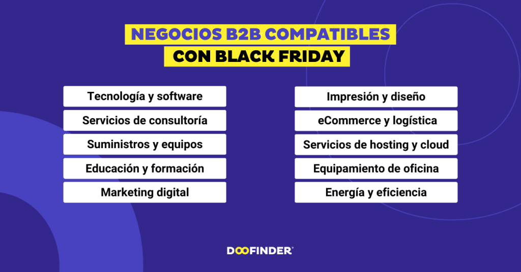 Negocios B2B compatibles con Black Friday