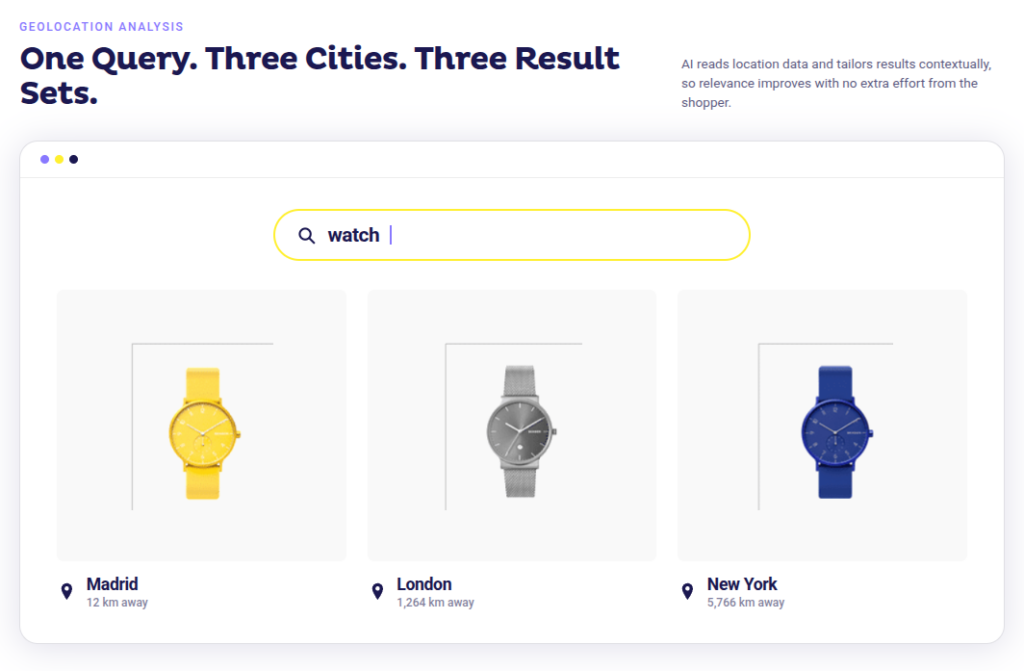 geolocation analysis for search relevancy