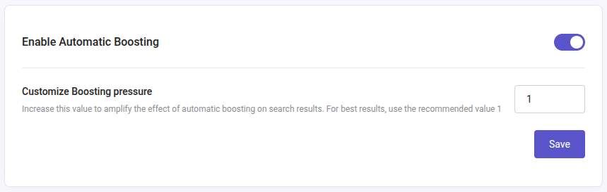 doofinder automatic boosting