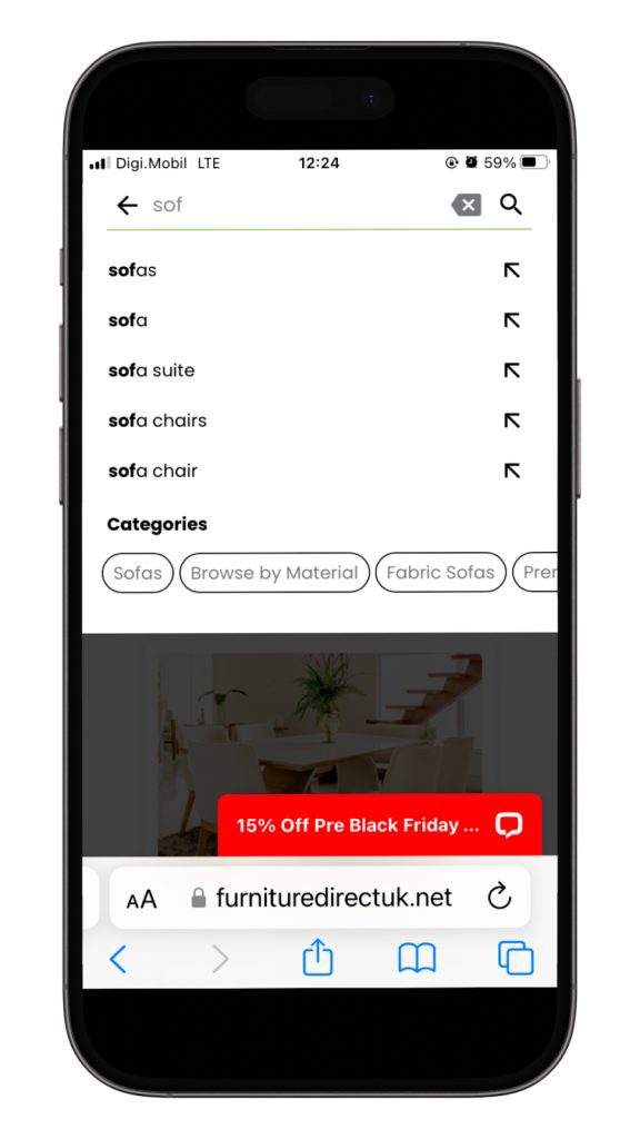 mobile search ux