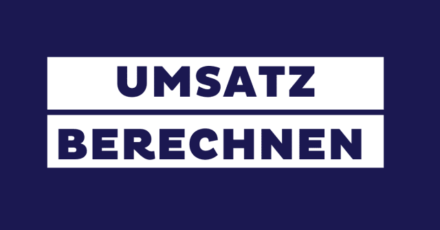 UMSATZ BERECHNEN FEAUTURED