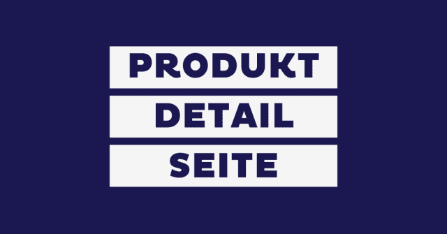 Produktdetailseite Featured Image
