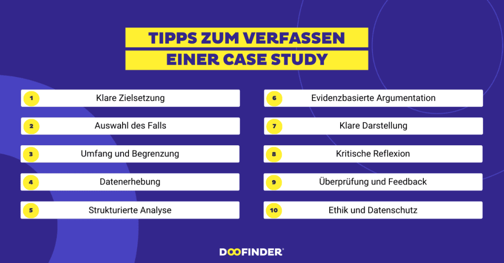Nützliche Tipps zum Verfassen einer Case Study