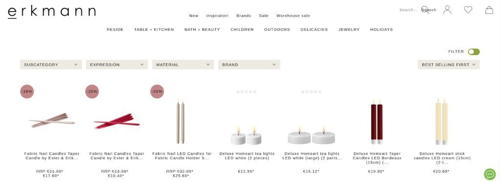 Platzieren Sie Bestseller ganz oben