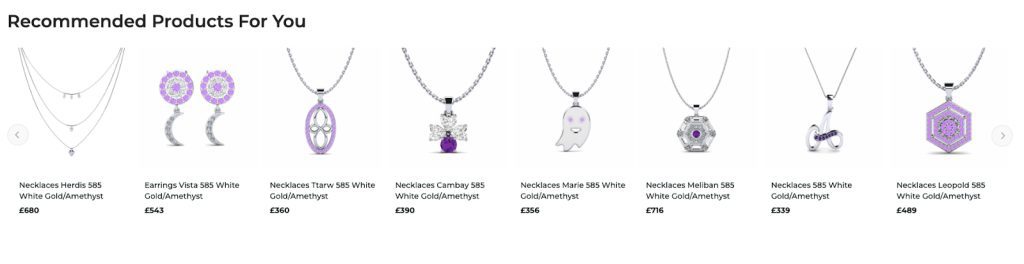 Nutzen Sie KI-personalisierte empfohlene Produkte