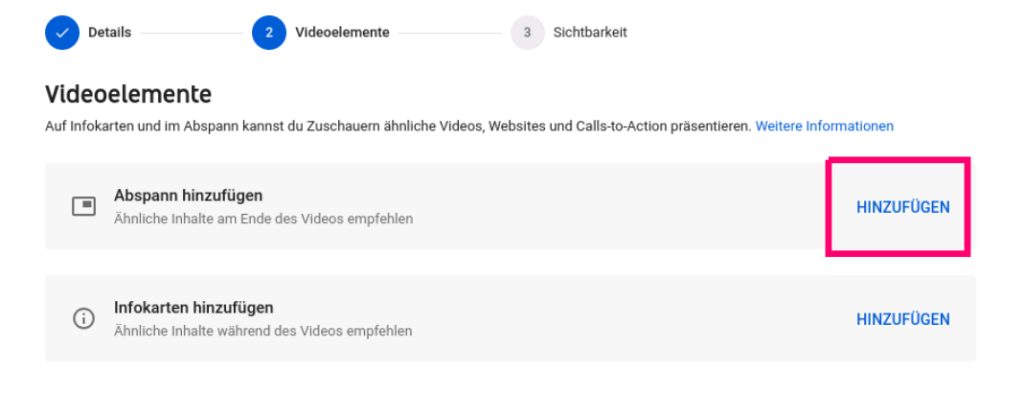Abspann und Infokarten 2
