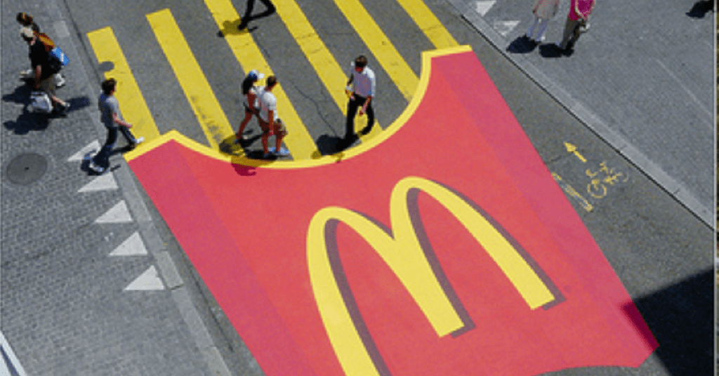 Ejemplo de Marketing-de-guerrilla-McDonald's
