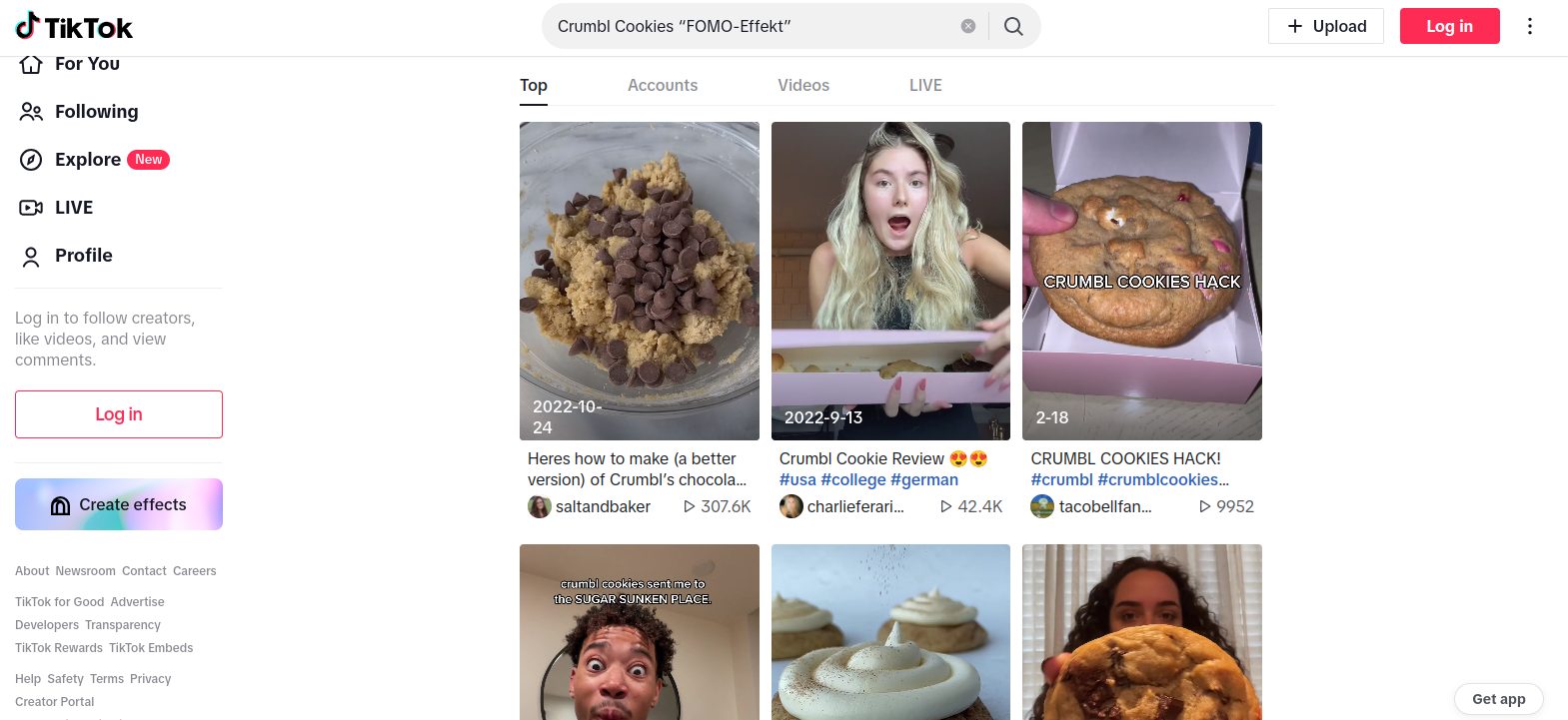 5. Crumbl Cookies ”FOMO-Effekt” 