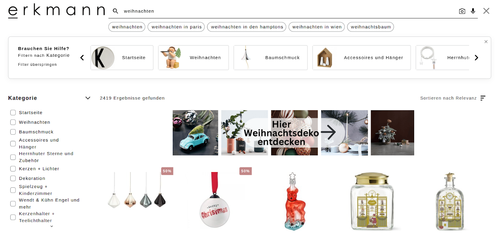 Erkmann Banner Weihnachten