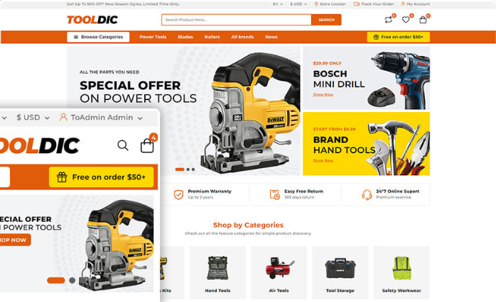 ToolDic Tools PrestaShop-Template