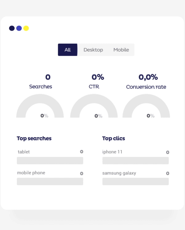 Searchandising Website-Suchdaten & Analysen