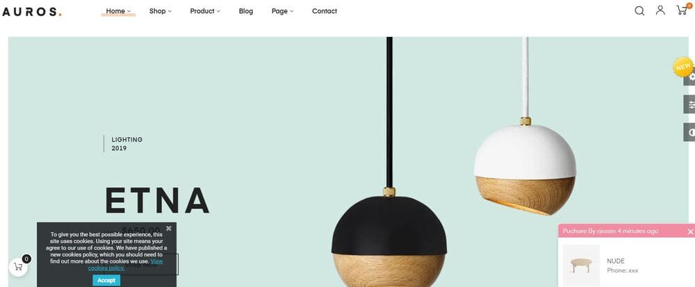 Auros Minimal PrestaShop-Template