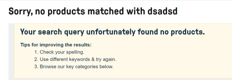 no-search-results pagina
