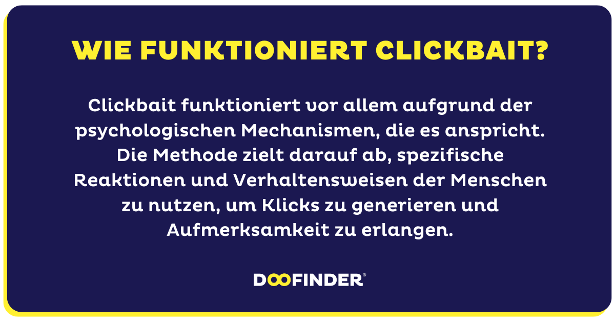 Wie funktioniert Clickbait?