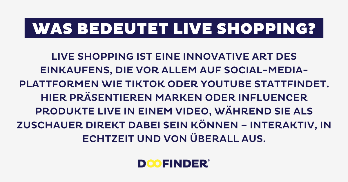 Kurz erklärt: Was bedeutet Live Shopping? 