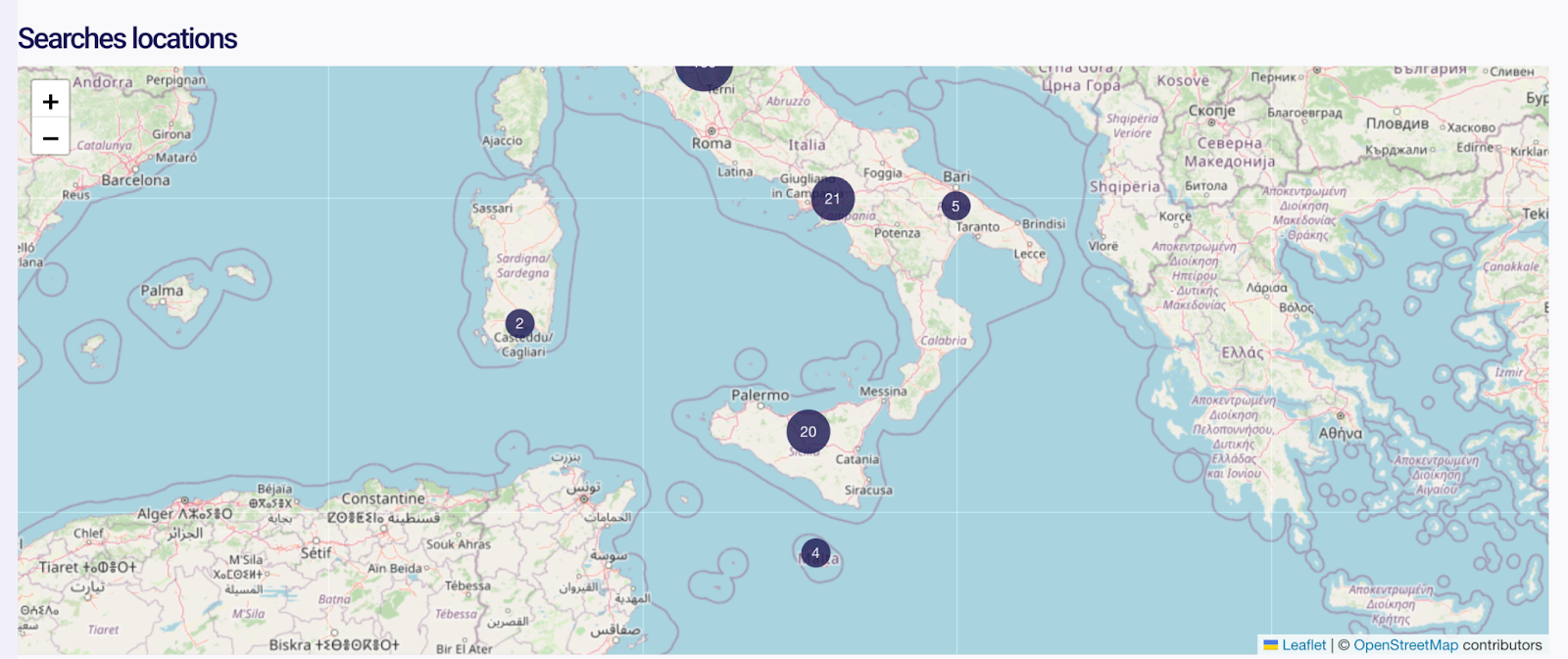 Suchmaschinen Analytik: Suchorte