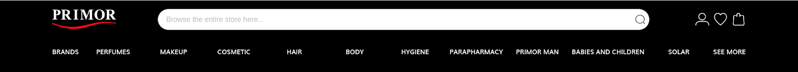ecommerce search bar visibility