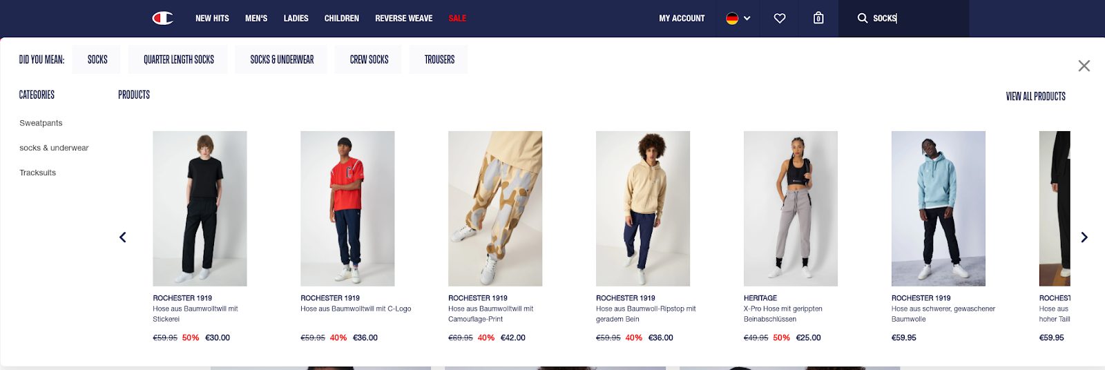 ecommerce search auto-suggestions