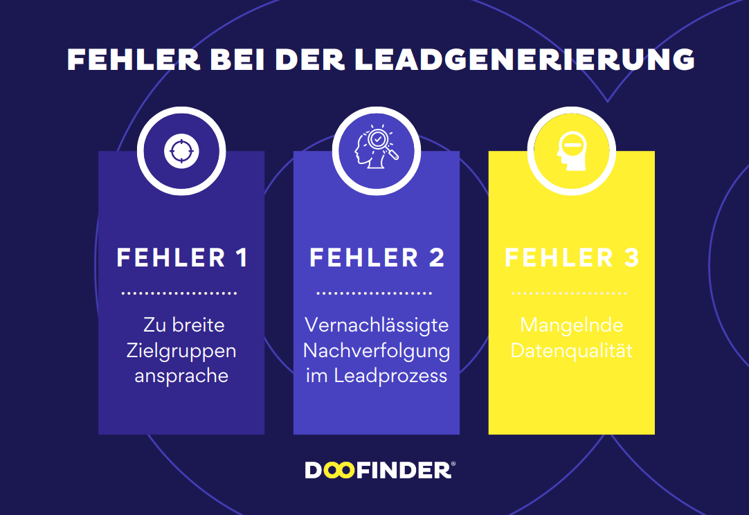 Die 3 häufigsten Fehler bei der Leadgenerierung