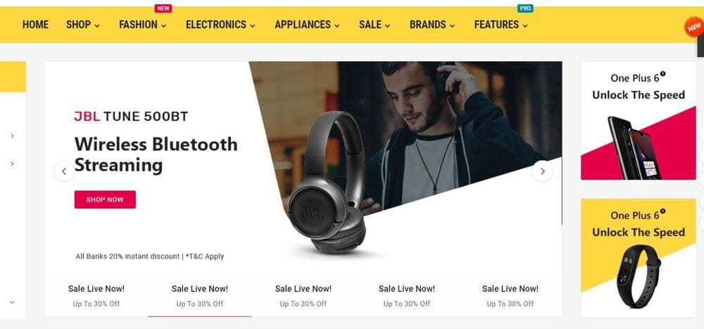 Electron PrestaShop-Template