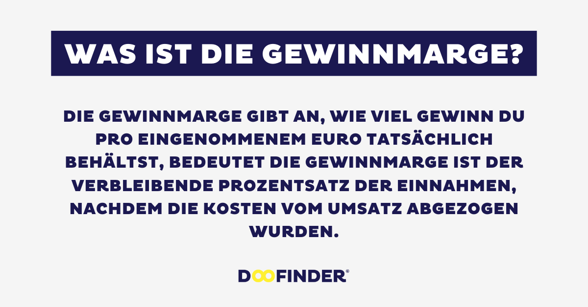 Definition: Was ist die Gewinnmarge?