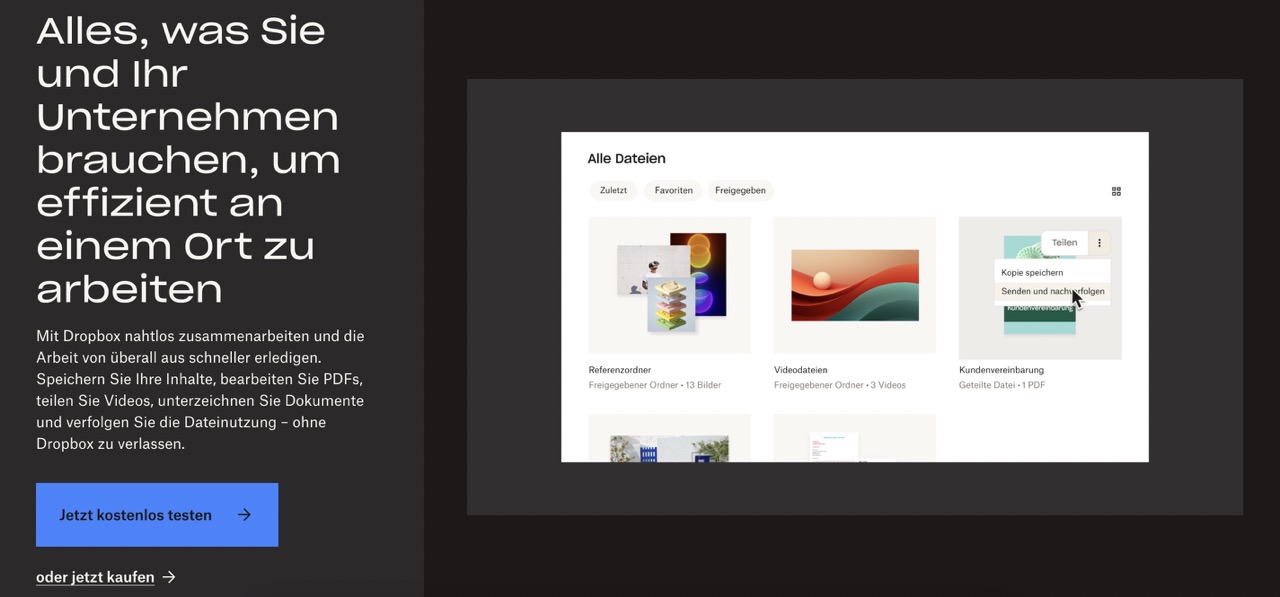 Dropbox CTA