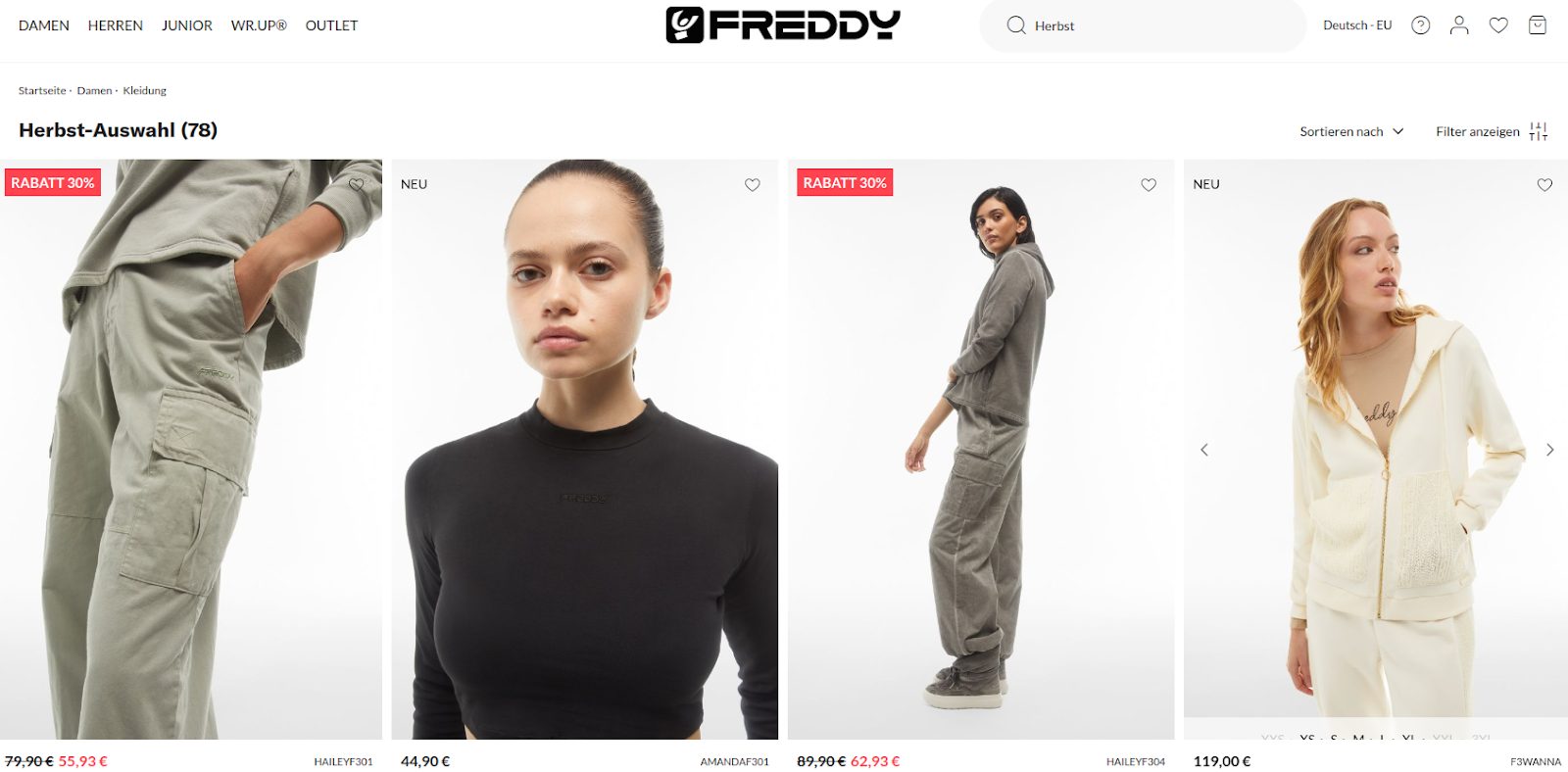 Freddy Produktsuche 