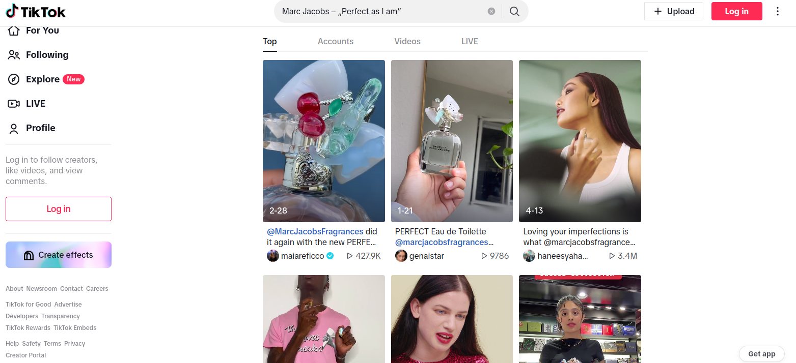 2. Marc Jacobs „Perfect as I am“