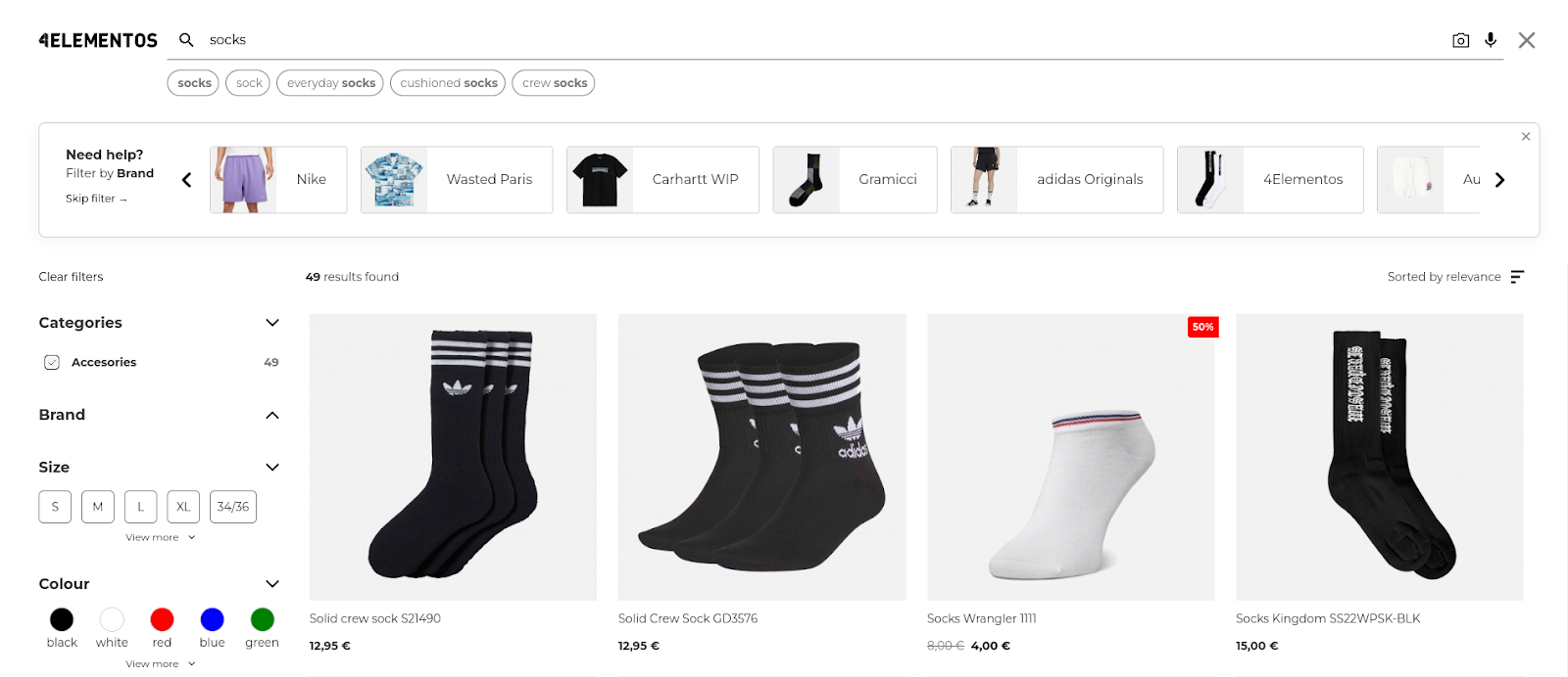 Advanced Search UI design