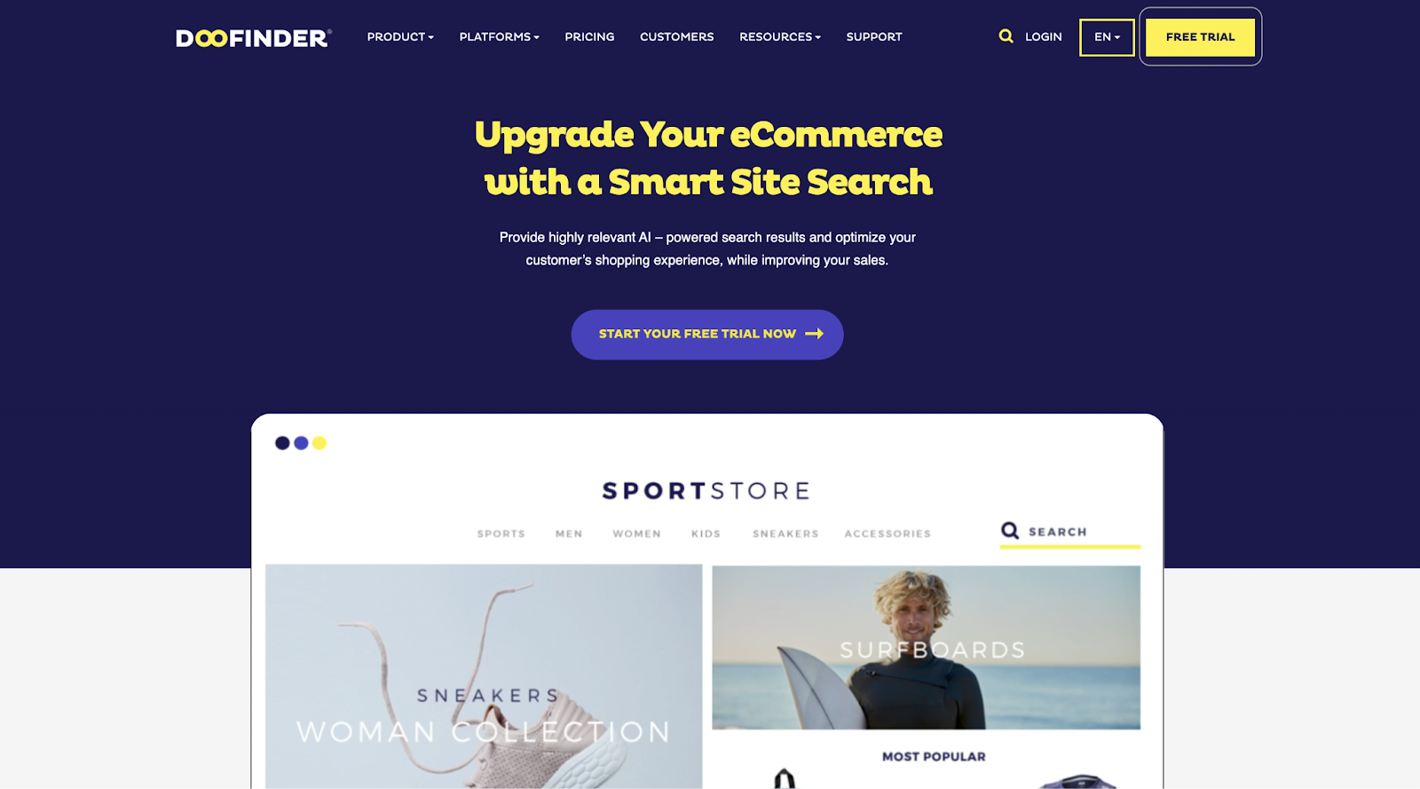 search engine on website