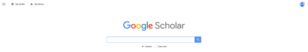 google scholar search engine