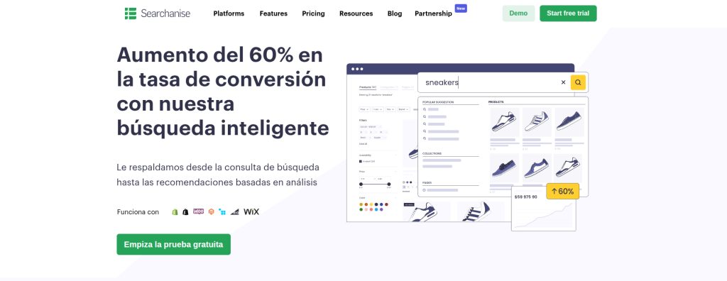 Searchanise extensiones de búsqueda para Magento