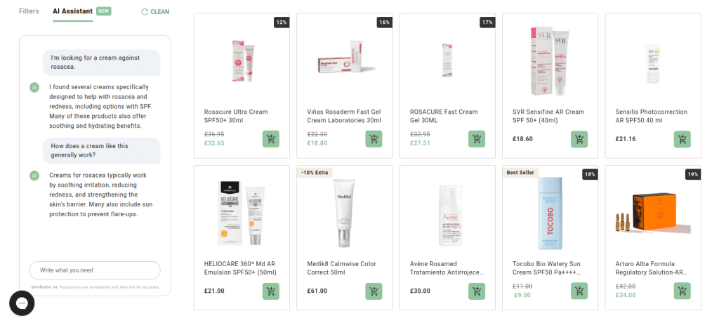 AI Shopping Assistants can provide product information at scale.